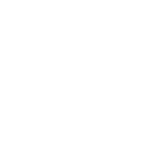 A white bicycle icon on a black background.