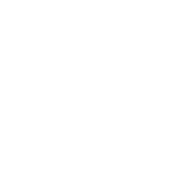 A white bus icon on a black background.
