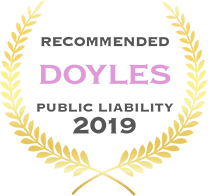 Recommended doyles public liability 2019.