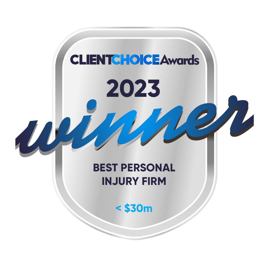 winner personal injury law firm 2023 client choice awards