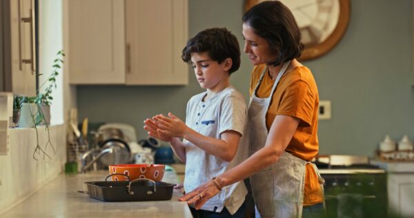 mother and son public liability