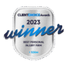 winner personal injury law firm 2023 client choice awards