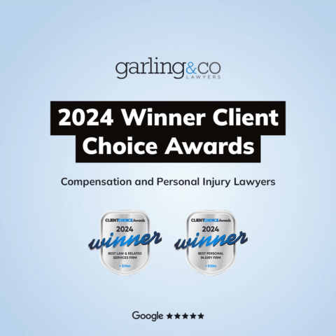 2024 client choice award winner best personal injury firm garling and co