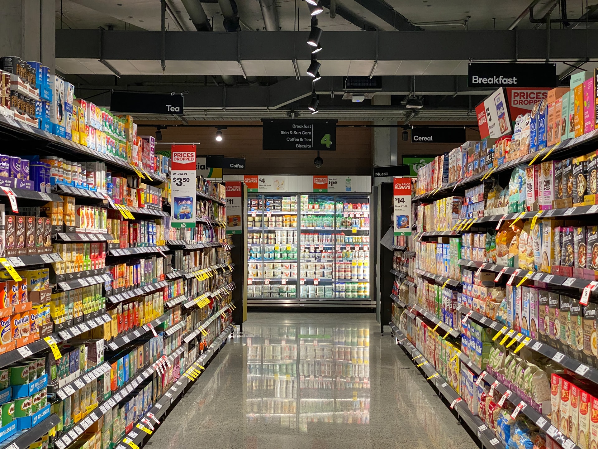 Supermarket aisle